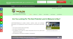 Desktop Screenshot of landforsaleinmalaysia.com