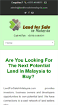 Mobile Screenshot of landforsaleinmalaysia.com