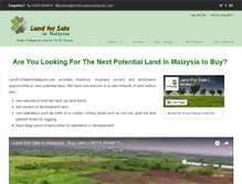 Tablet Screenshot of landforsaleinmalaysia.com
